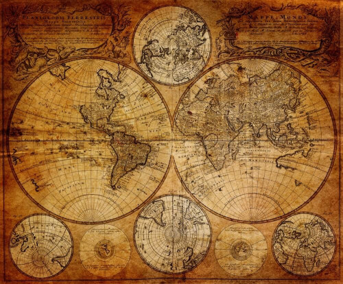 <ms> Papier Peint </ms> les cartes du monde
